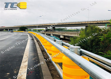 Good price Jaune galvanisé de rouleaux du système de barrière de rouleau de sécurité de rail unité centrale antirouille en ligne