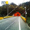 Highway rotating anti-collision barriers suitable for dangerous road sections, available in orange and yellow colors.