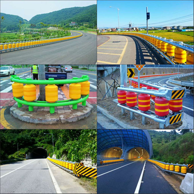 Mousse d'unité centrale/barrière de rouleau route d'EVA Traffic Safety Roller Barrier pour les routes prédisposées aux accidents 2
