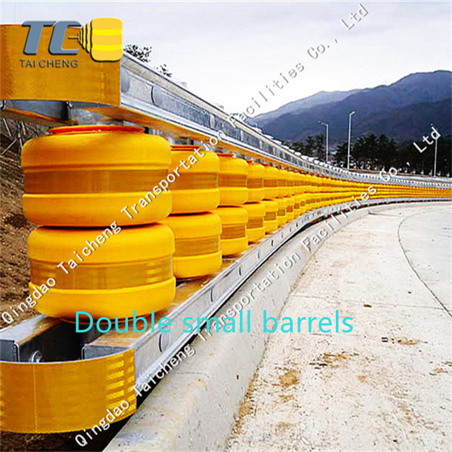 Barrières de baril de rouleau de résistance aux chocs pour le coin 9 de tunnel de route