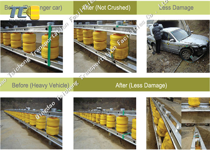 Rambarde 4 d'équipements de transport de voiture d'accidents de barrière de rambarde de roulement de poutre de W