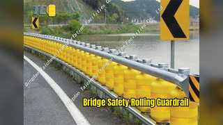 Bridge Safety Rolling Guardrail Barrier