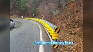 Highway Safety Roller Barrier Crash Protection